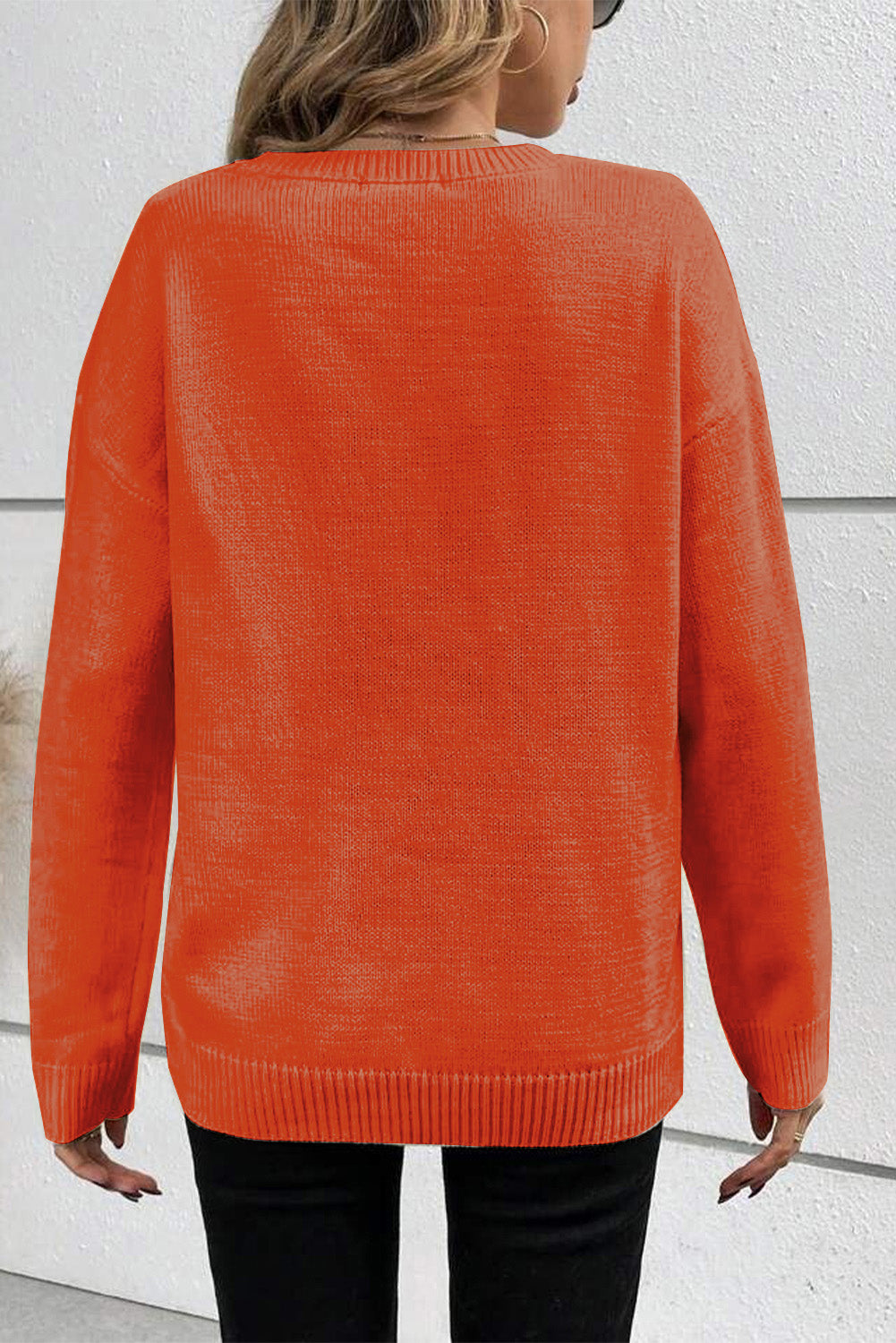 Halloween Boo Soft Knitted Sweater