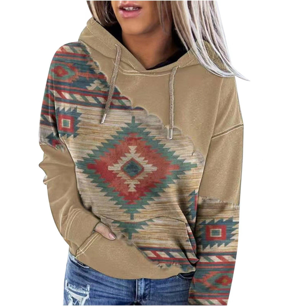 Women's Print Hoodie Top