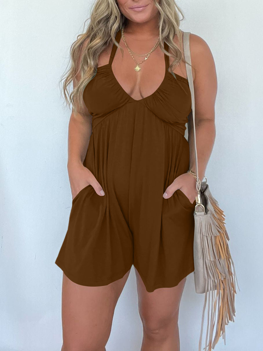 Halter Pocket Romper