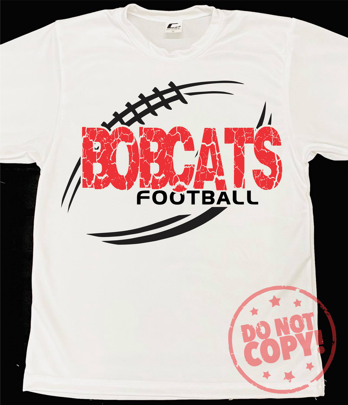 Cracked Football Mascot Grey Dri-Fit Tee