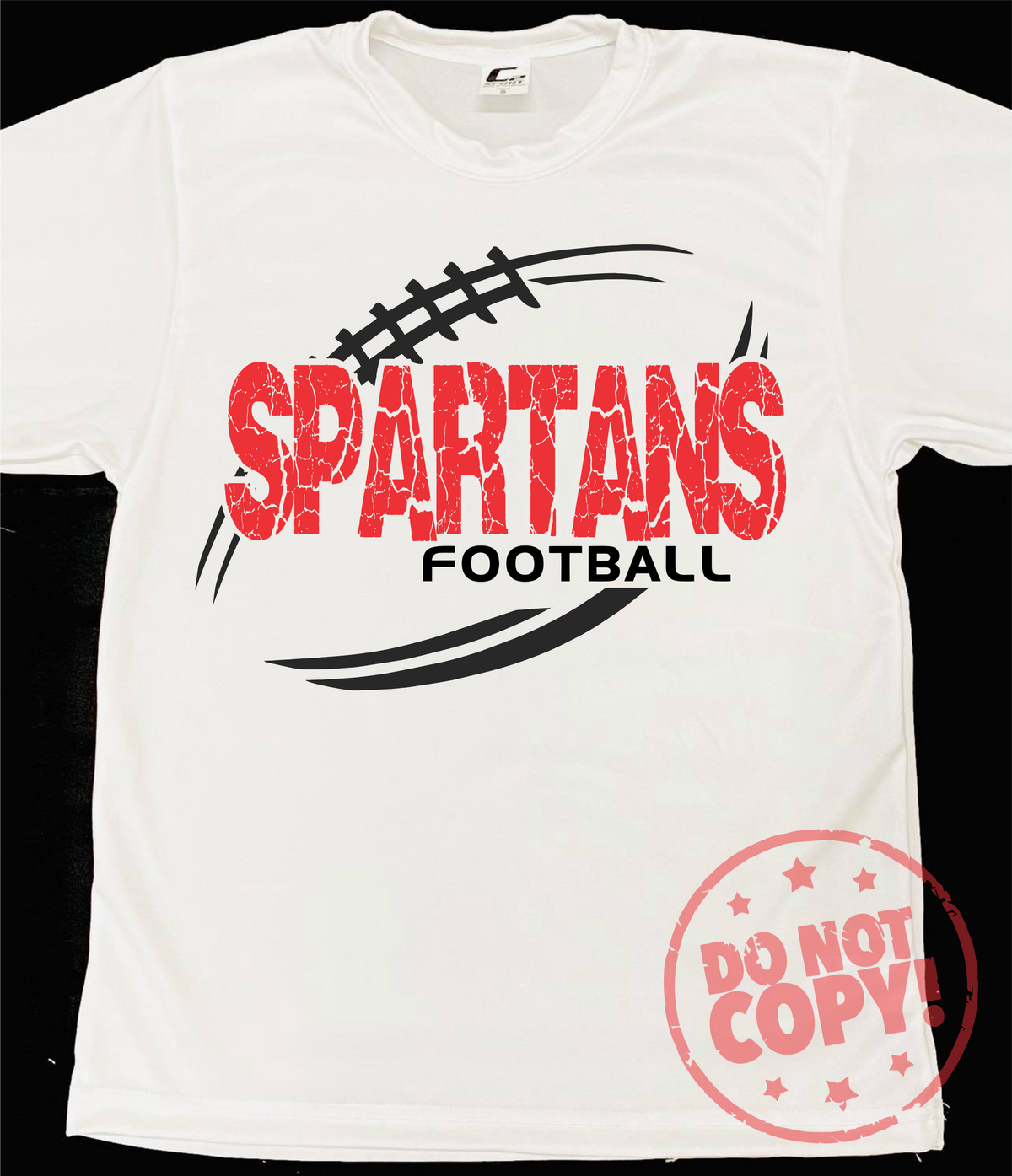 Cracked Football Mascot Grey Dri-Fit Tee