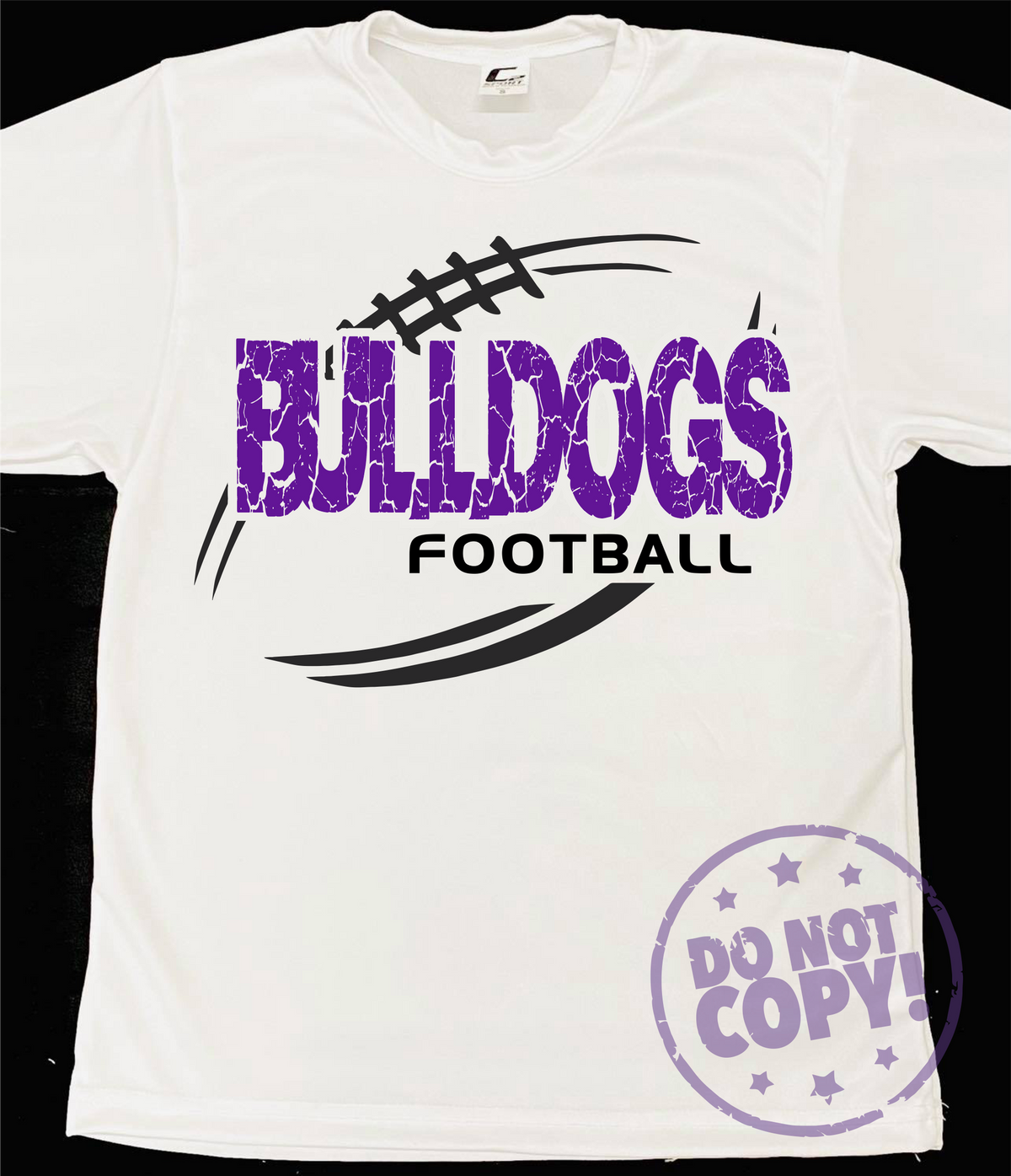 Cracked Football Mascot Grey Dri-Fit Tee