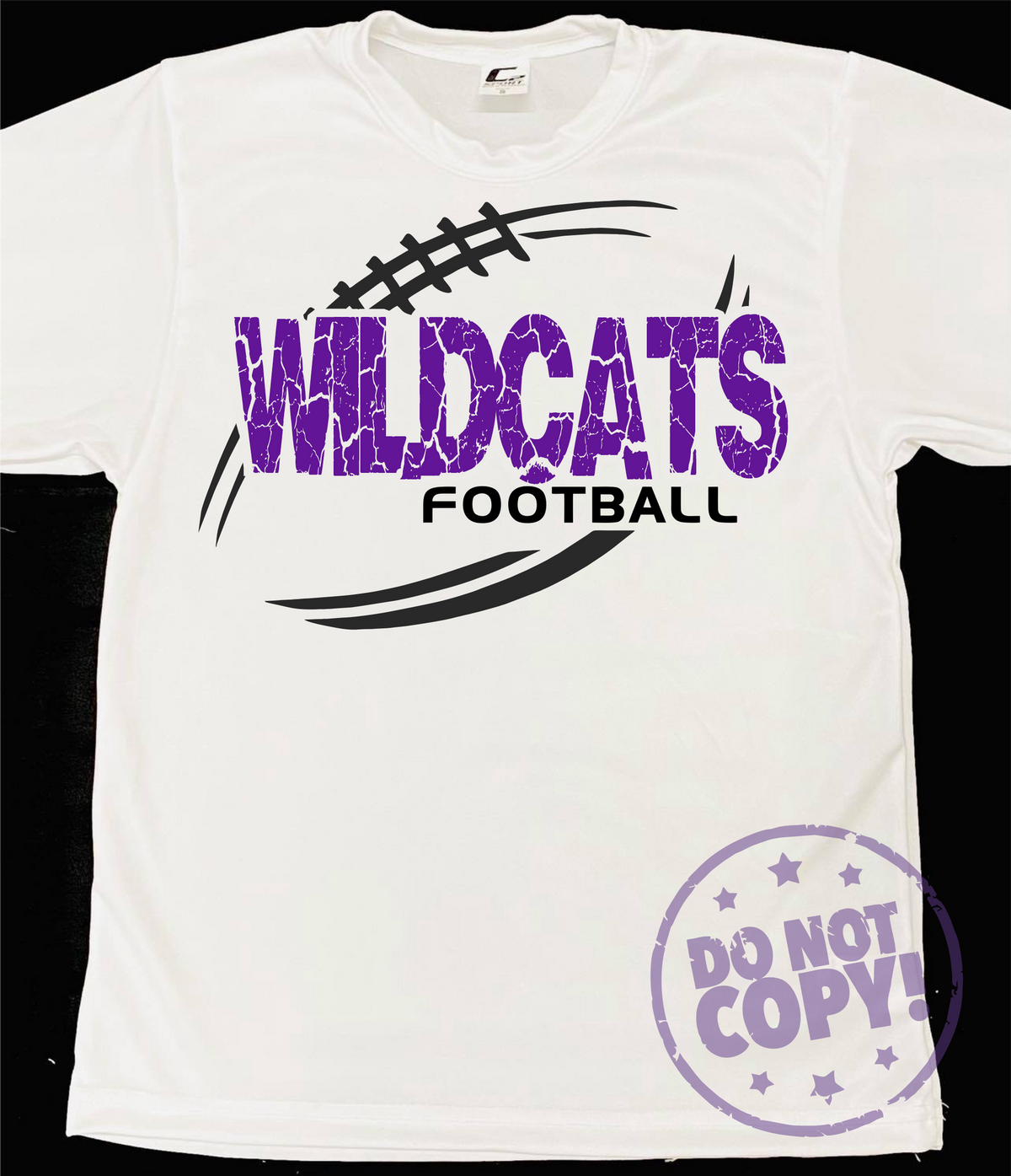 Cracked Football Mascot Grey Dri-Fit Tee