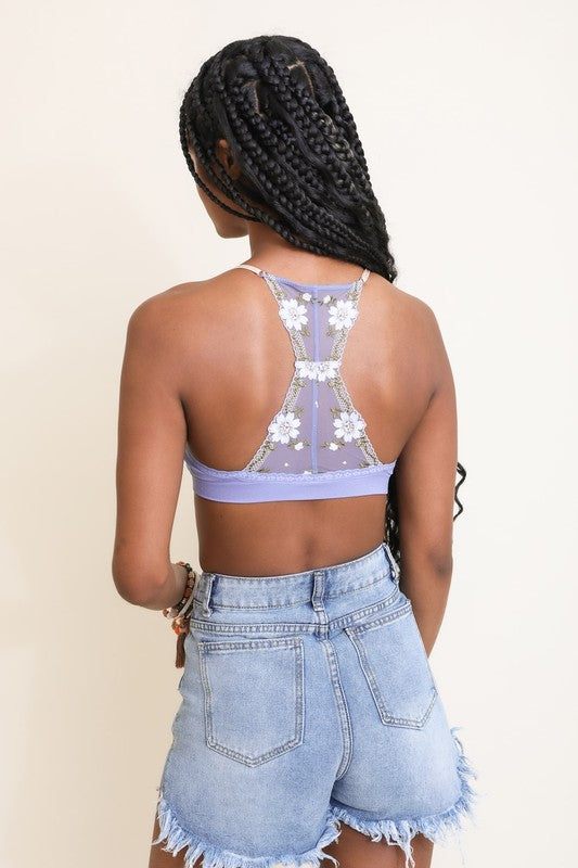 Floral Lattice Bralette