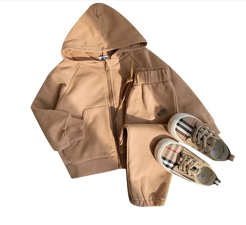 Kid's Hooded Jacket + Trousers Set