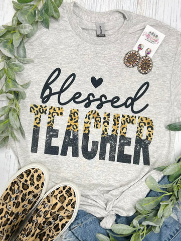 Blessed Teacher Grey Tee