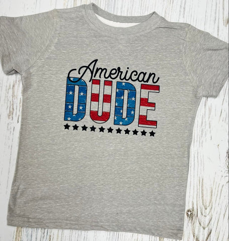 American Dude Grey Tee