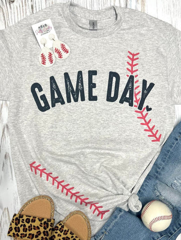 Kids Game Day Baseball Red Stitches