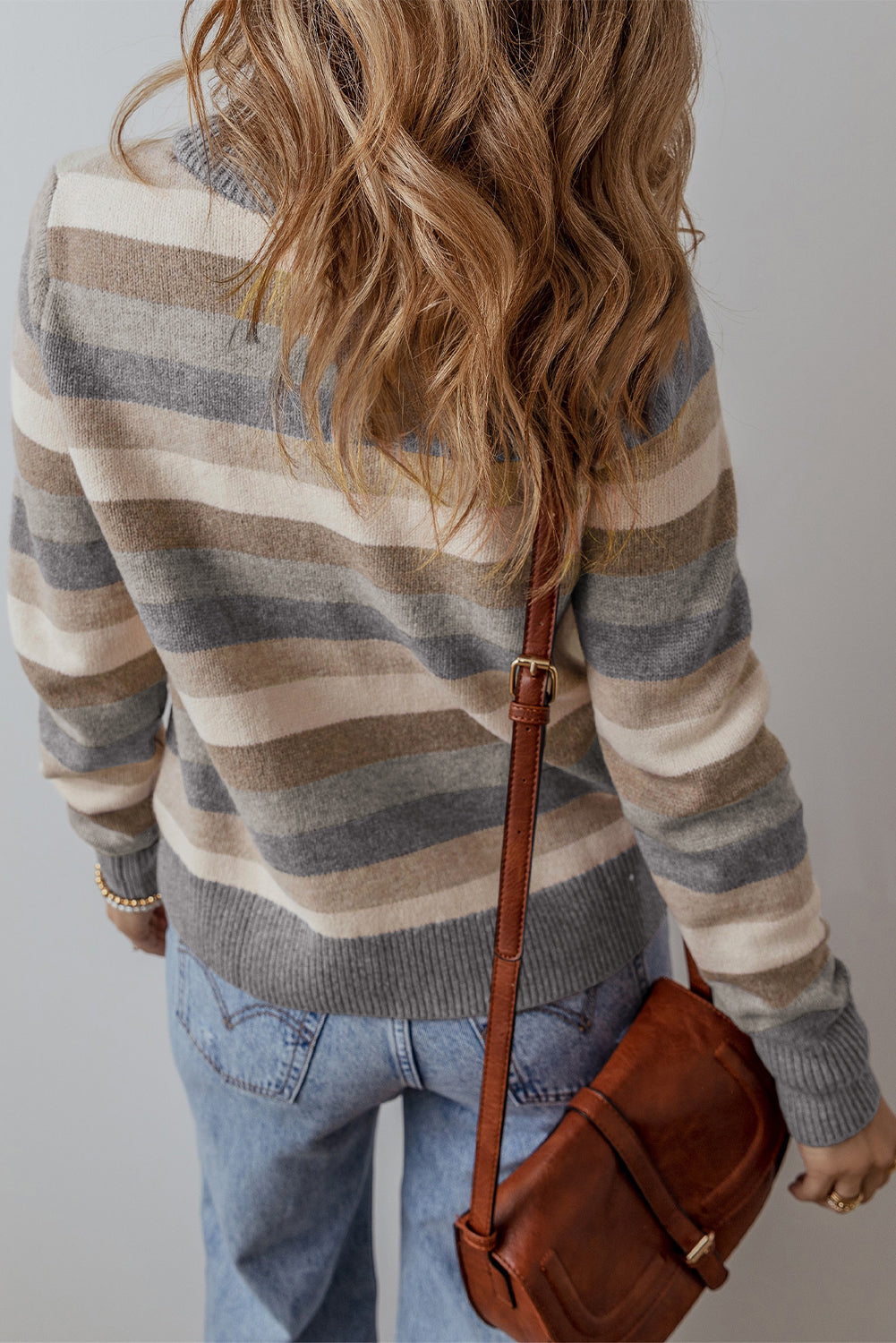 Stripe Color Block Sweater