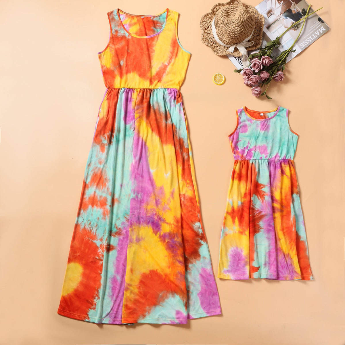 Printed Mom & Me Maxi Dress