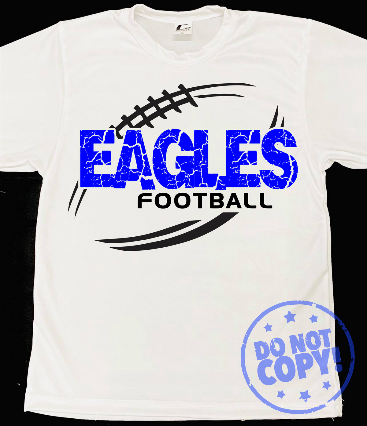 Cracked Football Mascot Grey Dri-Fit Tee