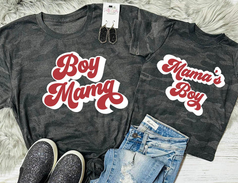 *DTG* Boy Mama/Mamas Boy Black Camo Storm Tee