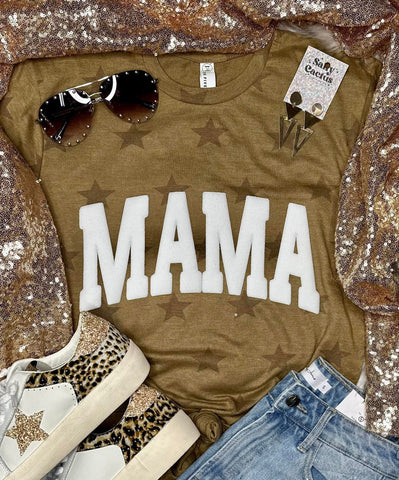 *PUFF* Mama Coyote Brown Star Tee