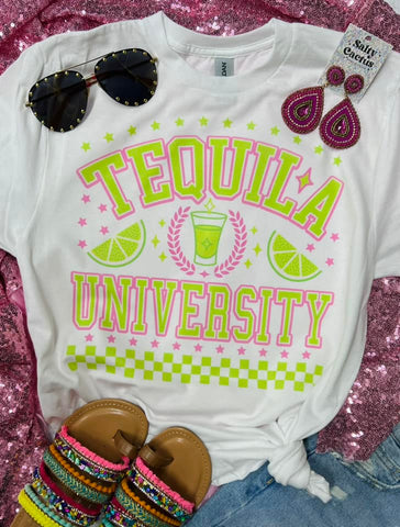 Tequila University White Tee