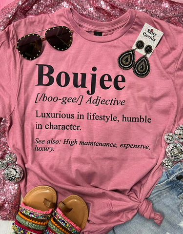 Boujee Definition PlumRose  Gildan Tee