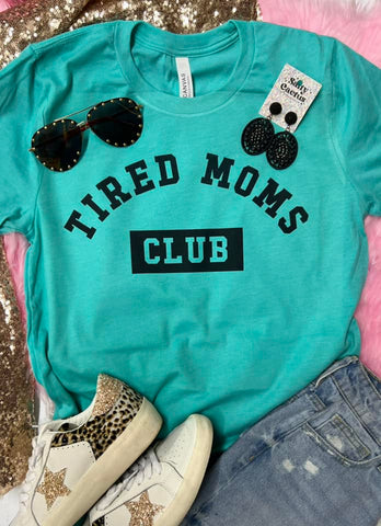 Tired Moms Club Sea Foam Tee