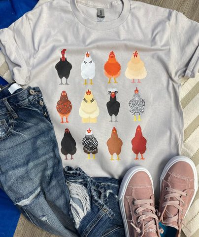 Chicken Variety Graphic Tee