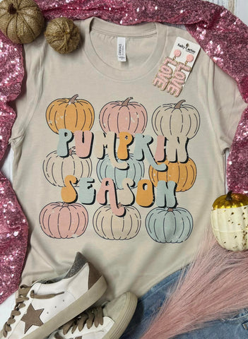 Pumpkin Season Pastel Tan Tee