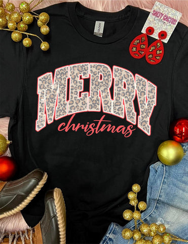 *DTG* Merry Christmas Leopard Design