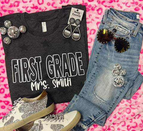 *PUFF* Grade and Teacher Star Tee