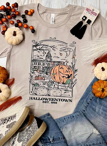 Halloweentown House Est. 1998 Tan Tee