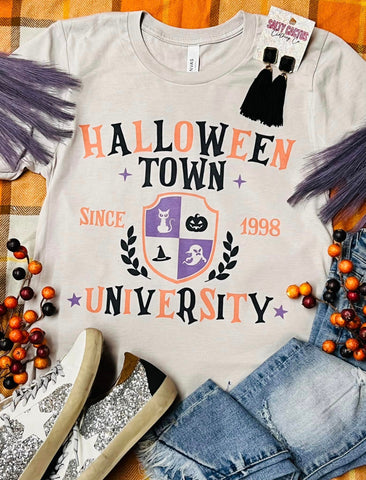 Halloweentown Shield Tan Tee