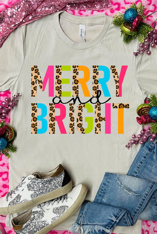 Neon Merry & Bright Leopard Colorblock