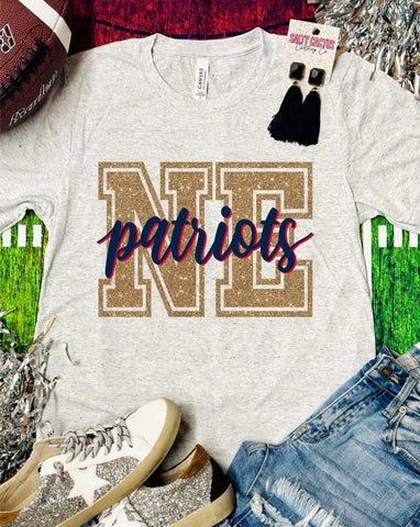 NE Patriots Triblend Bella Tee