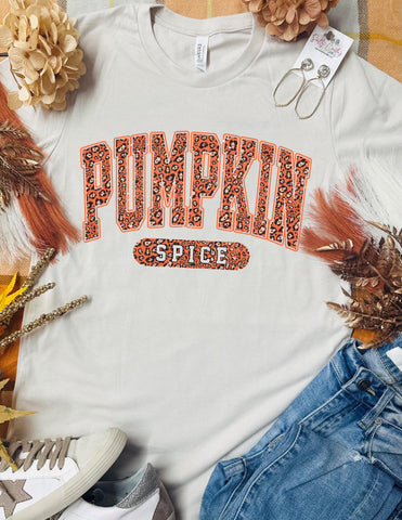 Leopard Pumpkin Spice Tan Unisex Tee