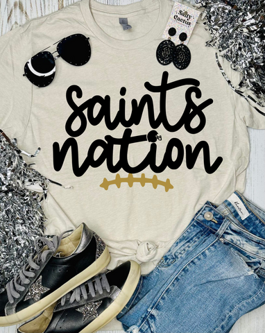 Saints Nation Tan Tee