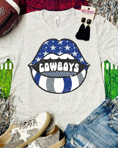 Cowboys Lips Triblend Soft Tee