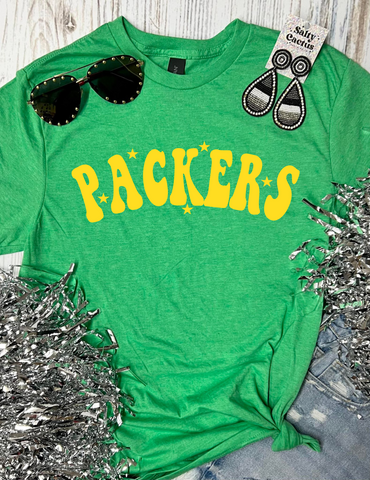 *PUFF* Packers Star Gold Green Tee