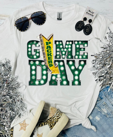 Game Day Packers Marquee White Tee