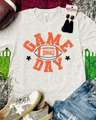 Game Day Bengals Football Triblend Soft Tee