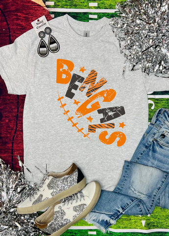 Bengals Football Ash Grey Tee