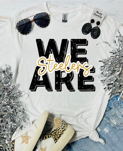 We Are Steelers White Tee