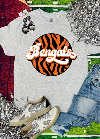 Bengals Circle Ash Grey Tee