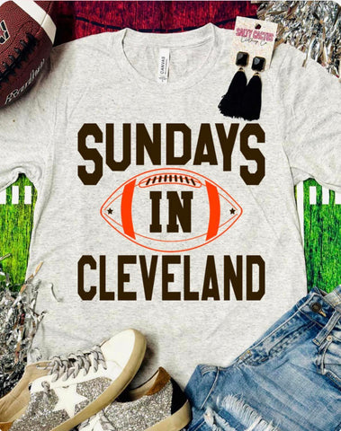 Sundays In Cleveland Triblend Bella Tee