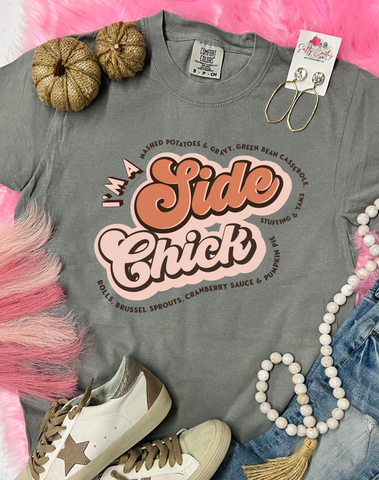 *DTG* I'm a Side Chick Grey Comfort Color Tee