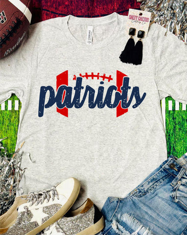 Patriots Stitches Triblend Bella Tee