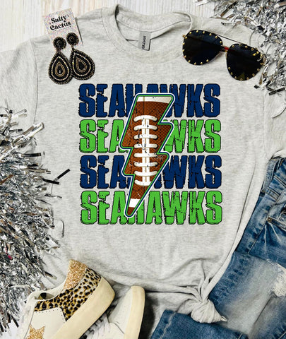 Seahawks Football Ash Grey Tee