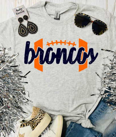 Broncos Football Ash Grey Tee