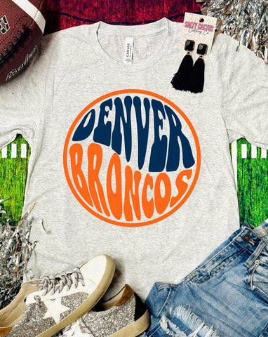 Broncos Circle Triblend Soft Tee