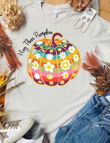 Rainbow Pumpkin Tan Tee