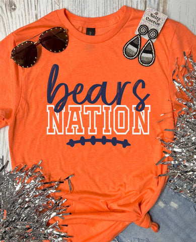 *DTG* Bears Nation Orange Tee