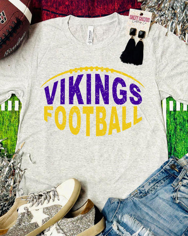 Vikiings Football Triblend Bella Tee