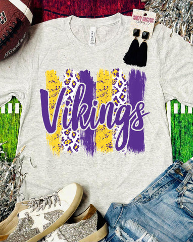 Vikings Brushstroke Triblend Bella Tee