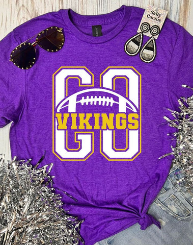 *DTG* Go Vikings Football Purple Tee