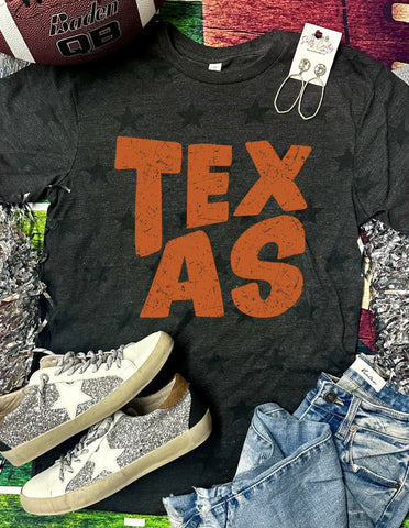 *DTG* Texas Distressed Black Star Tee