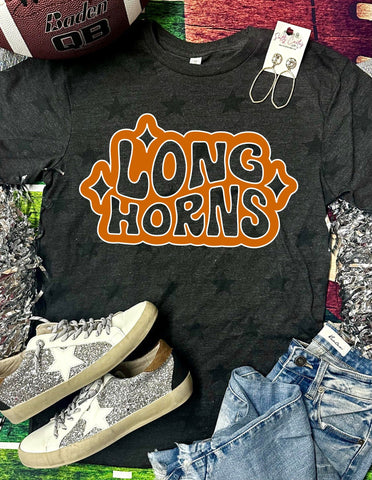 *DTG* Retro Longhorns Black Star Tee